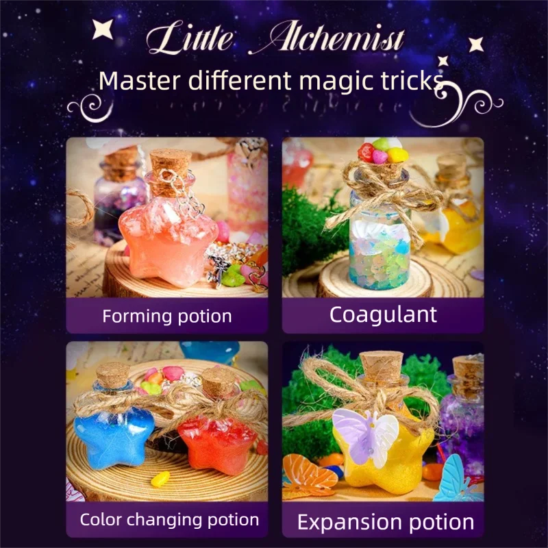 Little Magician Potion, Children's DIY Wizard Toys, Creative Experiments DIY Ornament Toys Gift for Christmas/Birthday/Halloween
