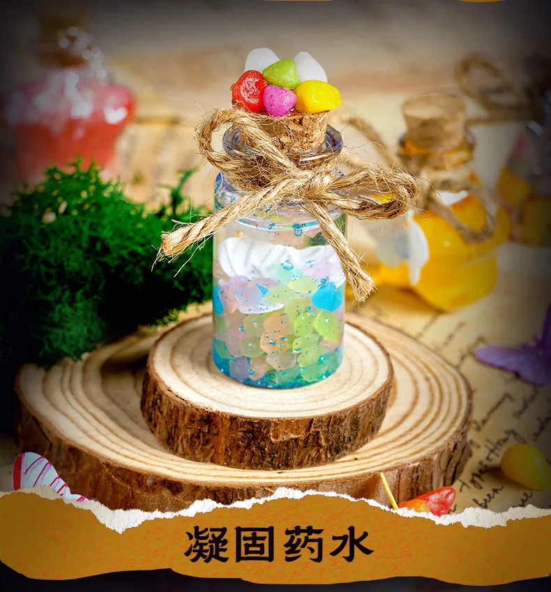 Little Magician Potion, Children's DIY Wizard Toys, Creative Experiments DIY Ornament Toys Gift for Christmas/Birthday/Halloween