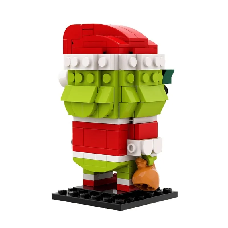 Mymocs MOC Ideas Fairy Tale Green Haired Monster Anime Figures Sculptures Bricks Headz Sets Building Blocks Toys Christmas Gift