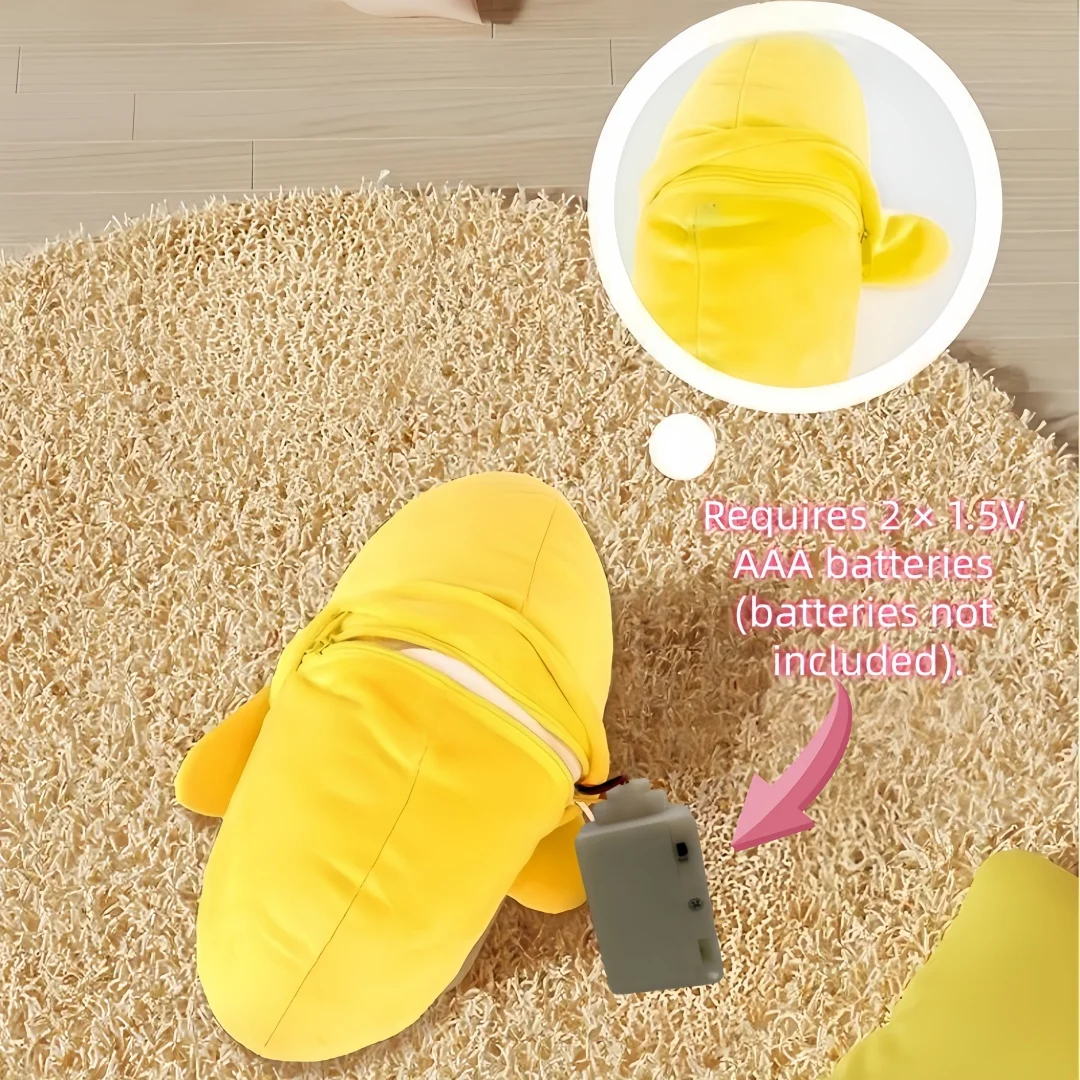 Banana Baby Beat Sensing Creative Fruit Novelty Parent-Child Musical Interactive Piano Toy Plush Doll Christmas Gift