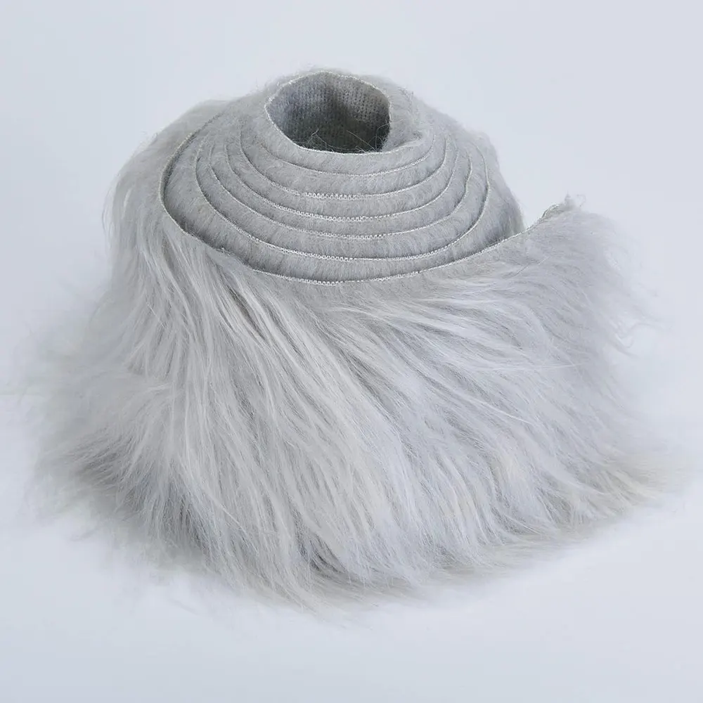 1.5 Meters Faux Fur Fabric Costume DIY Soft Supplies Crafting Toy Fuzzy for Hat Shoes Holiday Clothing Christmas Tree Decoration