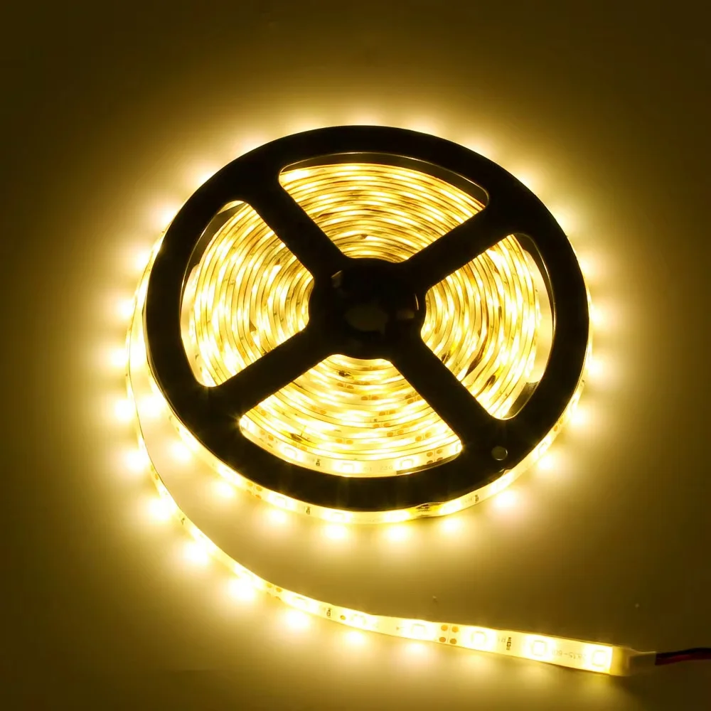 Flexible DC 12V 5m LED Strip Light SMD 2835 300 LEDs Christmas Garland Wire Diode Tape Lamp Gaskets Pack of 1