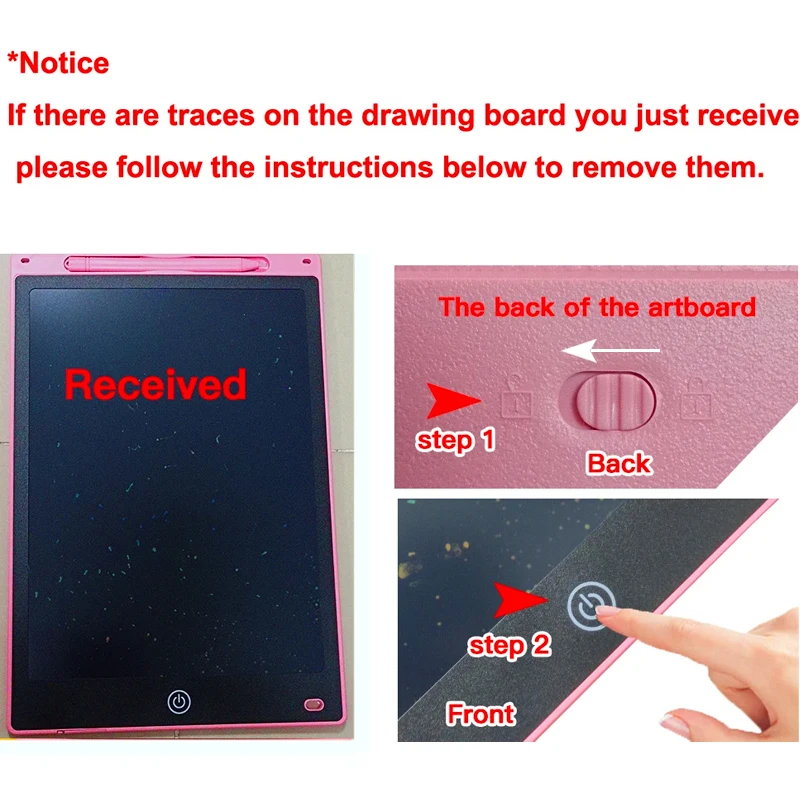 16 Inch LCD Writing Tablet Large Electronic Color Drawing Board Erasable Screen Perfect Educational Toys Birthday Christmas Gift