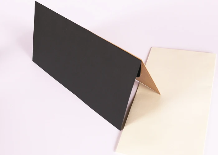 10Pcs Vintage Kraft Paper Envelopes Blank A4 Triangle Cowhide Handmade Black Set Writing Christmas Invitations 22*11CM
