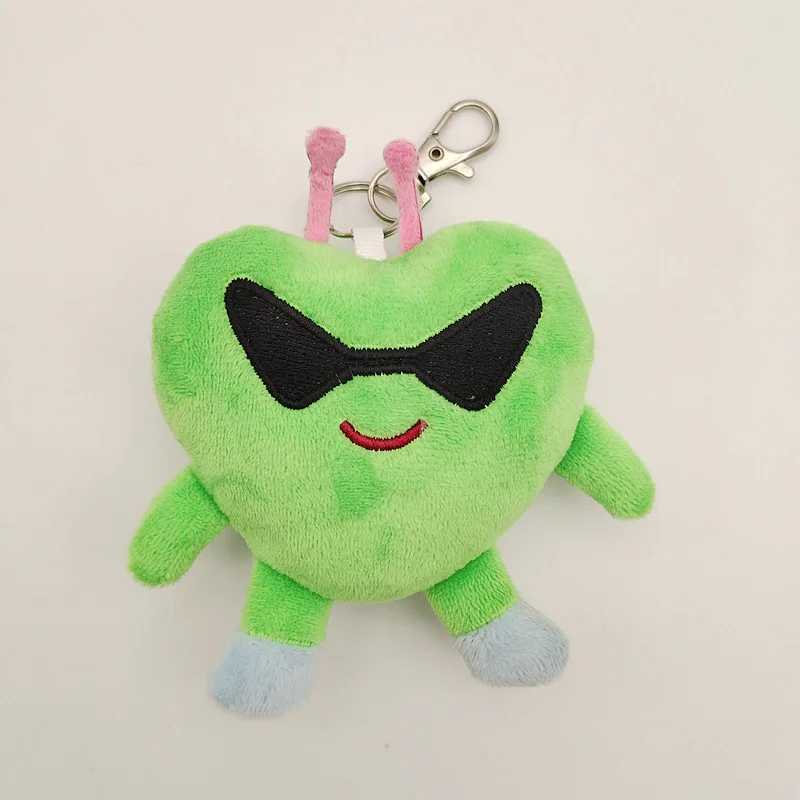Kawaii Kpop Leather Heart Toy Keychain Girl Heart Keychain Bag Backpack Pendant Accessories Gift Fan Christmas Gift