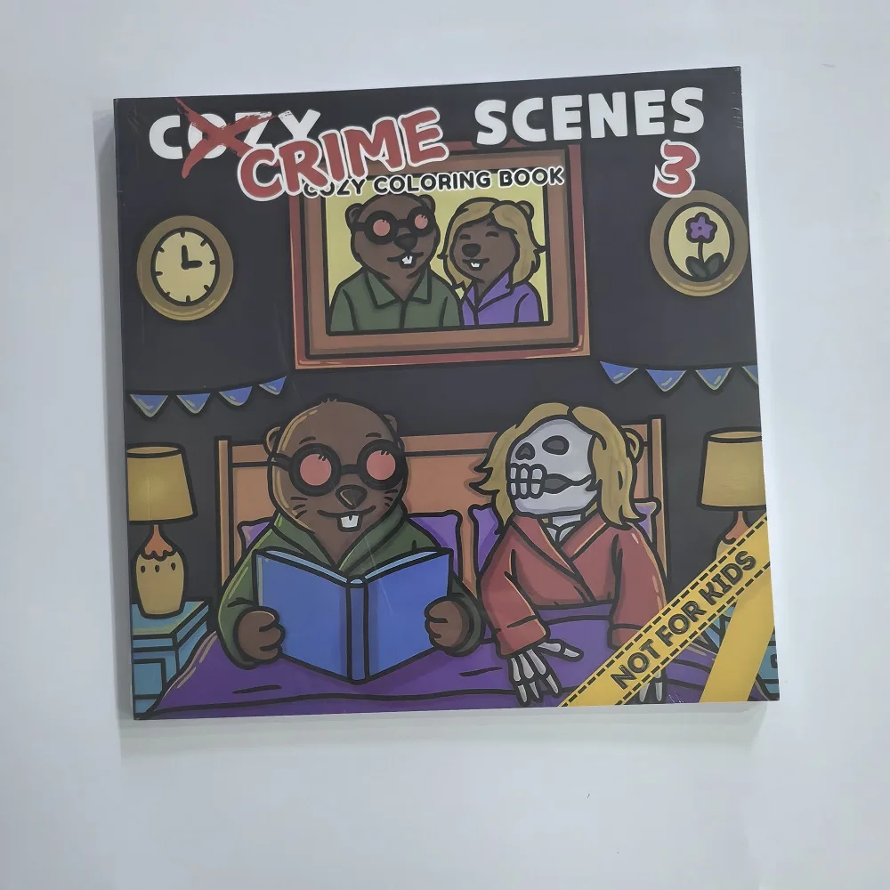 Silly Crimes: Cozy and Funny Coloring Book for Adults Cute Drawing Book Perfect Christmas Gift for Party and Birthday