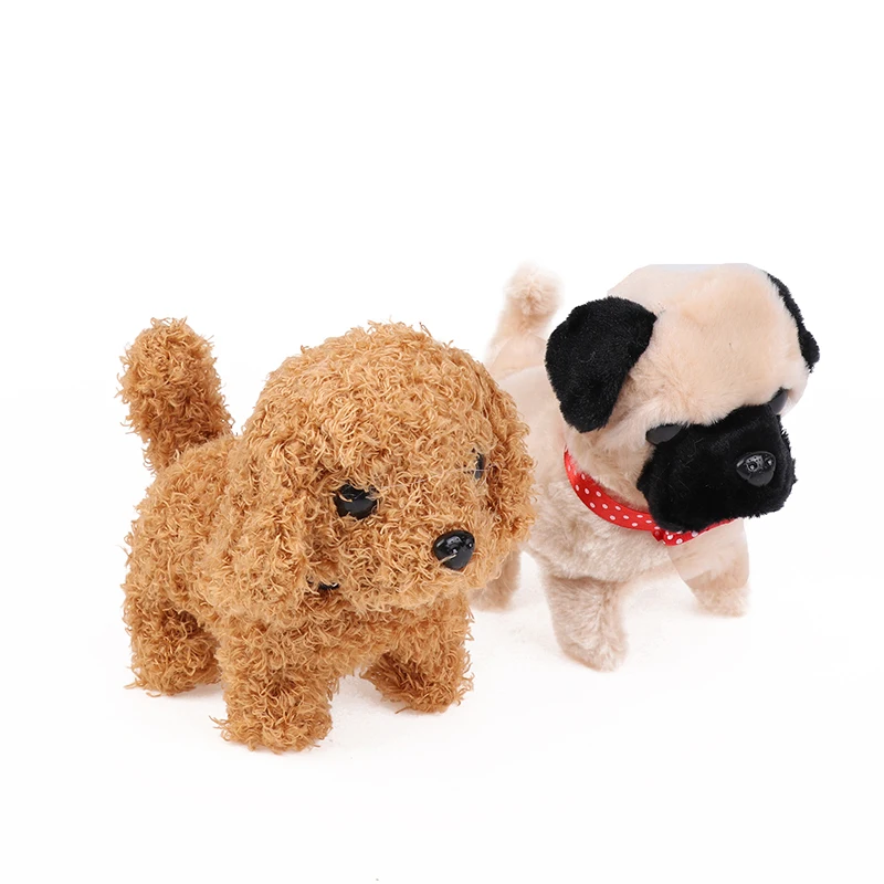 Electric Walking & Barking Smart Dog Plush Simulation Robot Pet Doll Children Christmas Gift