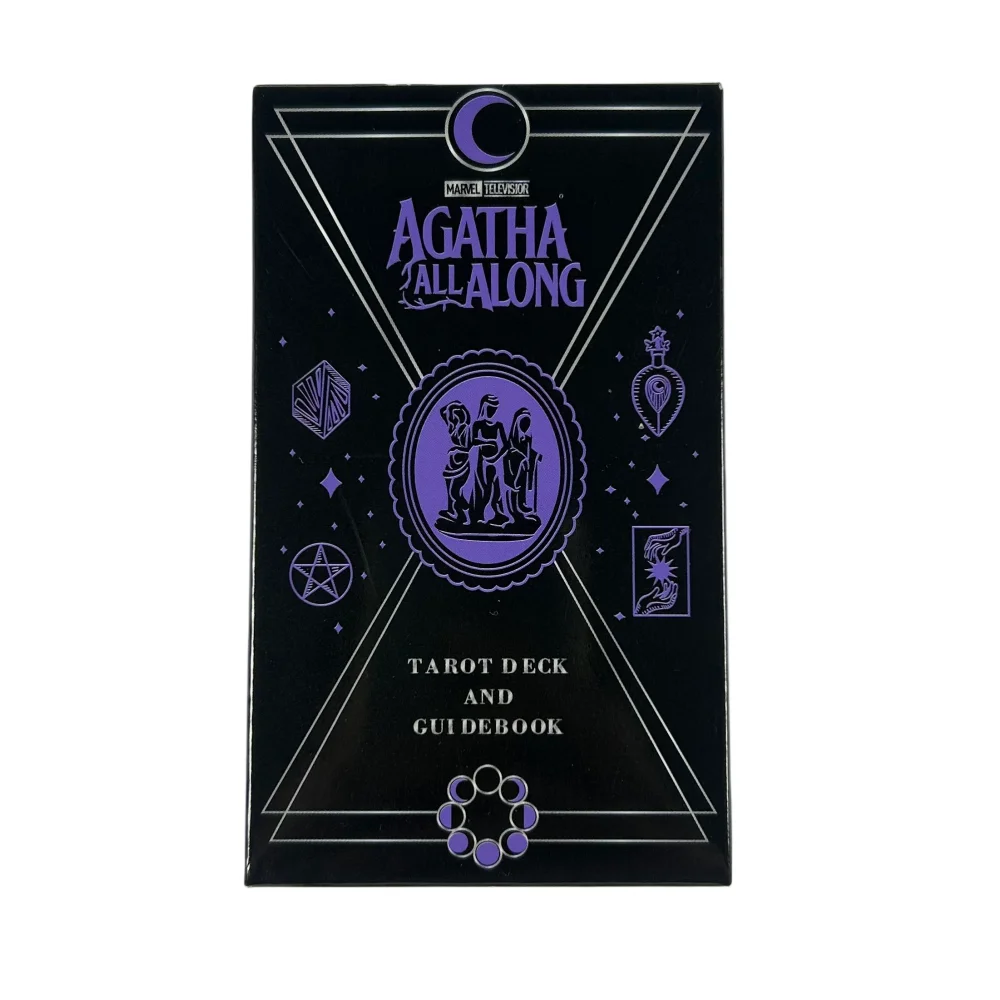 Agatha All Along Tarot Card A 78 Cards Deck English Version Fate Predictive Divination Party Cards, Halloween and Christmas Gift