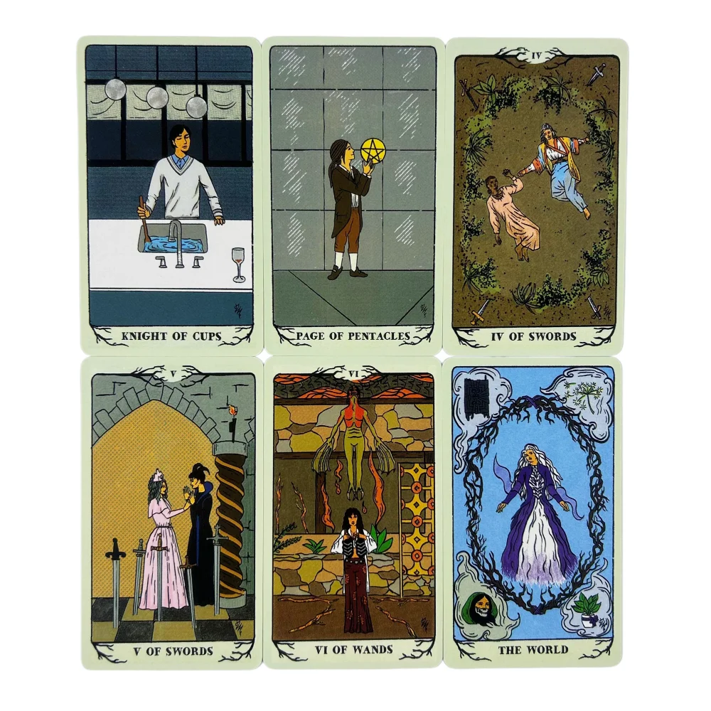Agatha All Along Tarot Card A 78 Cards Deck English Version Fate Predictive Divination Party Cards, Halloween and Christmas Gift