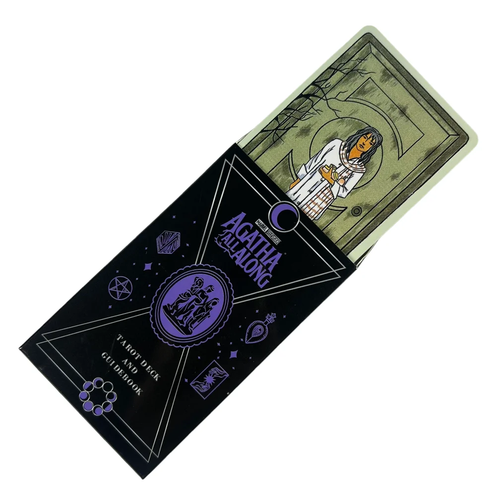 Agatha All Along Tarot Card A 78 Cards Deck English Version Fate Predictive Divination Party Cards, Halloween and Christmas Gift