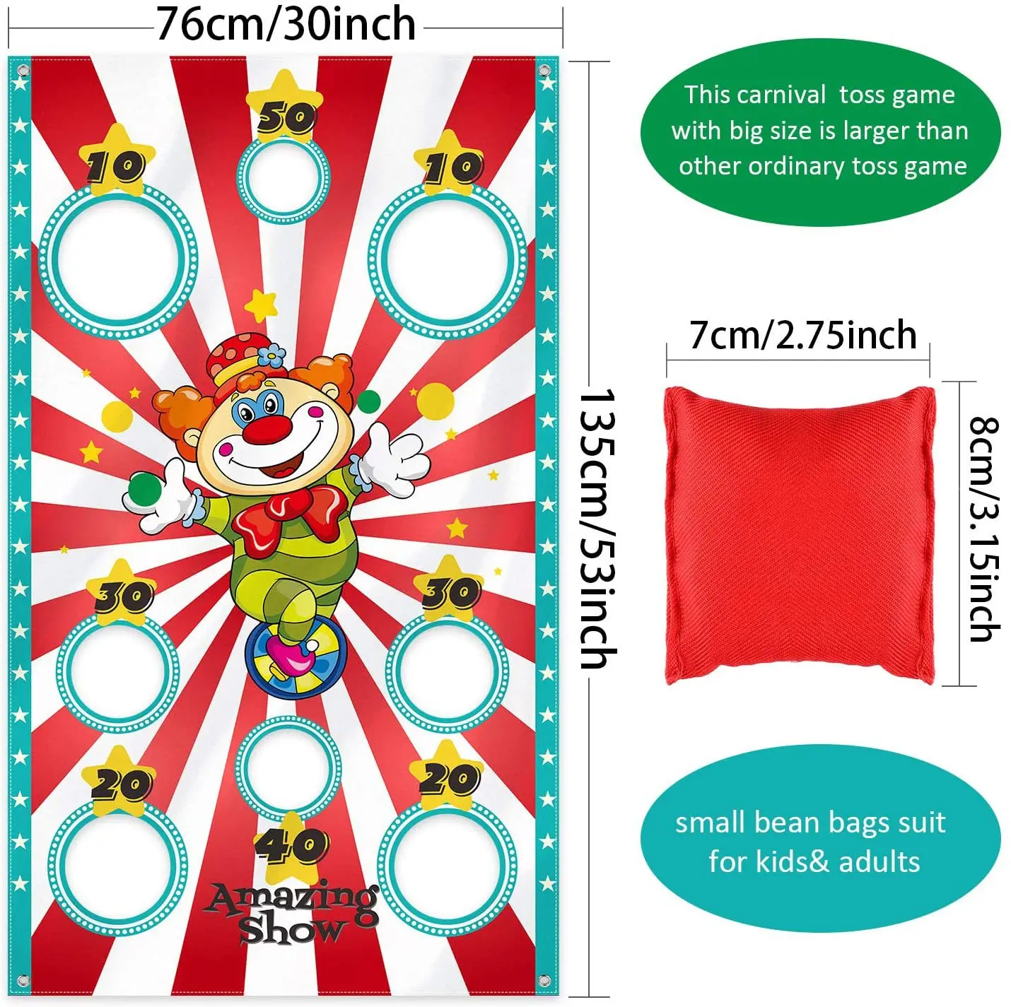 Throwing Sandbags Toy Game Fun Game Adult Safety Throwing Bag Children Outdoor Christmas Party Carnival Children's Toys