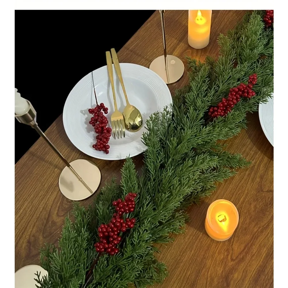 1 piece of Christmas pine wreath, artificial pine wreath, wall hanging type, wall decoration, Christmas decoration item