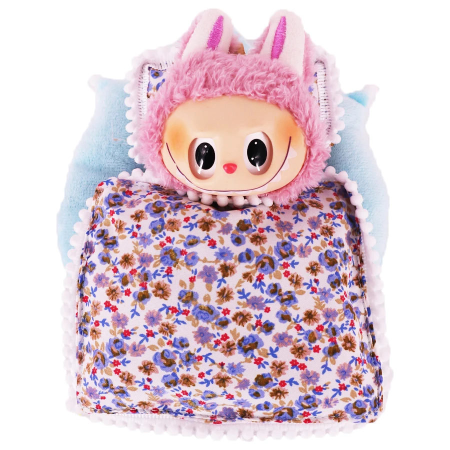Doll Bedding Furniture For labubu 17cm Plush Doll Clothes Accessories Girl‘s Toys Birthday Christmas Gift