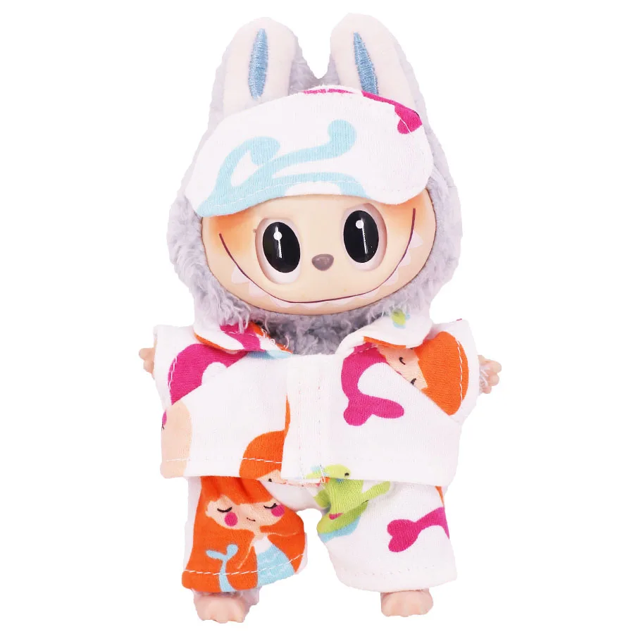Doll Bedding Furniture For labubu 17cm Plush Doll Clothes Accessories Girl‘s Toys Birthday Christmas Gift