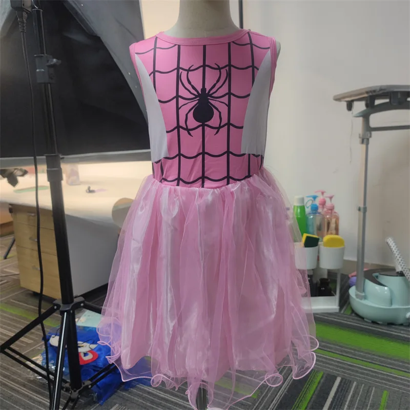 Movie Children Spidergirls Spider Girls Costumes Cosplay Kids Fancy Dress Christmas New Year Party Clothing