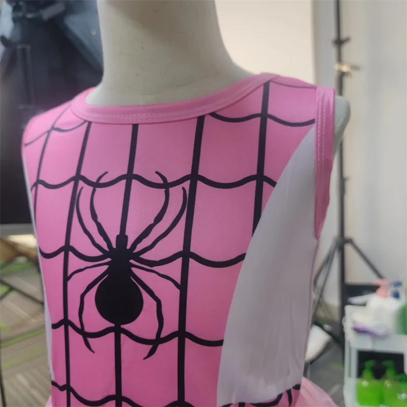 Movie Children Spidergirls Spider Girls Costumes Cosplay Kids Fancy Dress Christmas New Year Party Clothing