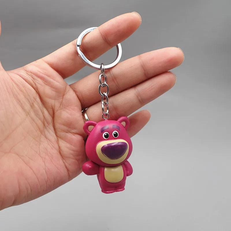 Anime Toy Story Woody Buzz Lightyear Action Figure Keychain Figure Jessie Woody Alien Key Ring Toys For Kids Christmas Gift