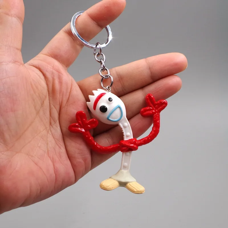 Anime Toy Story Woody Buzz Lightyear Action Figure Keychain Figure Jessie Woody Alien Key Ring Toys For Kids Christmas Gift