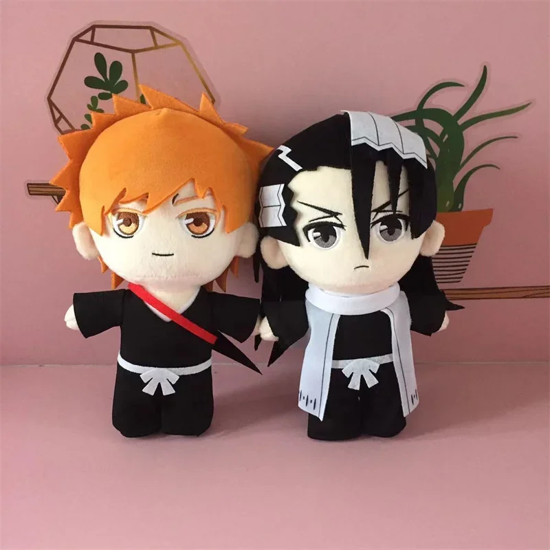 Smoke BLEACH Plush ToysKurosaki Ichigo Kuchiki Rukia Kuchiki Byakuya Ichimaru Gin Cosplay Plushie Stuffed Doll Christmas Gifts