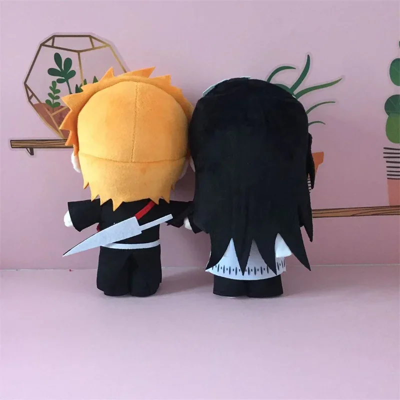 Smoke BLEACH Plush ToysKurosaki Ichigo Kuchiki Rukia Kuchiki Byakuya Ichimaru Gin Cosplay Plushie Stuffed Doll Christmas Gifts