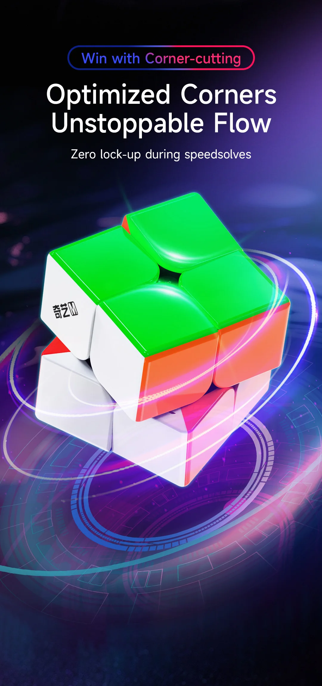 QiYi 2x2 3x3 4x4 7x7 Warrior M Pro Magnetic Magic Cube Professional Speed Puzzle Education Toys Christmas Gifts Cubo Magico Toys
