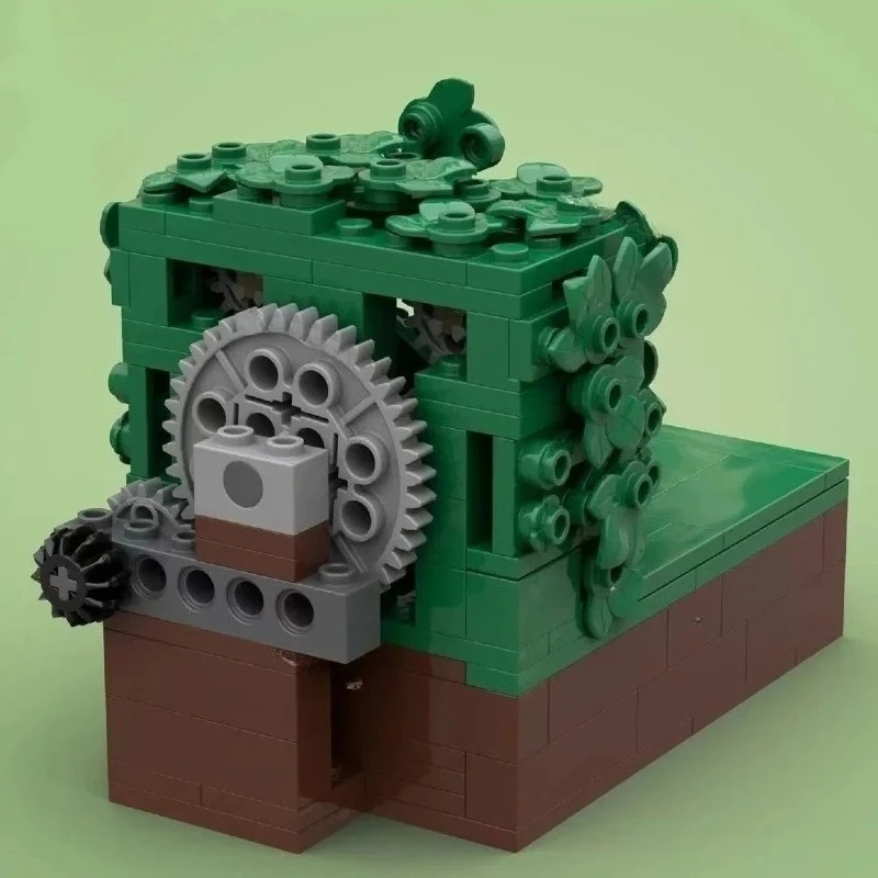 MOC Building Block Homer Backing Into the Bushes Technology Bricks Birthday Christmas Holiday DIY Gifts Adults Toys