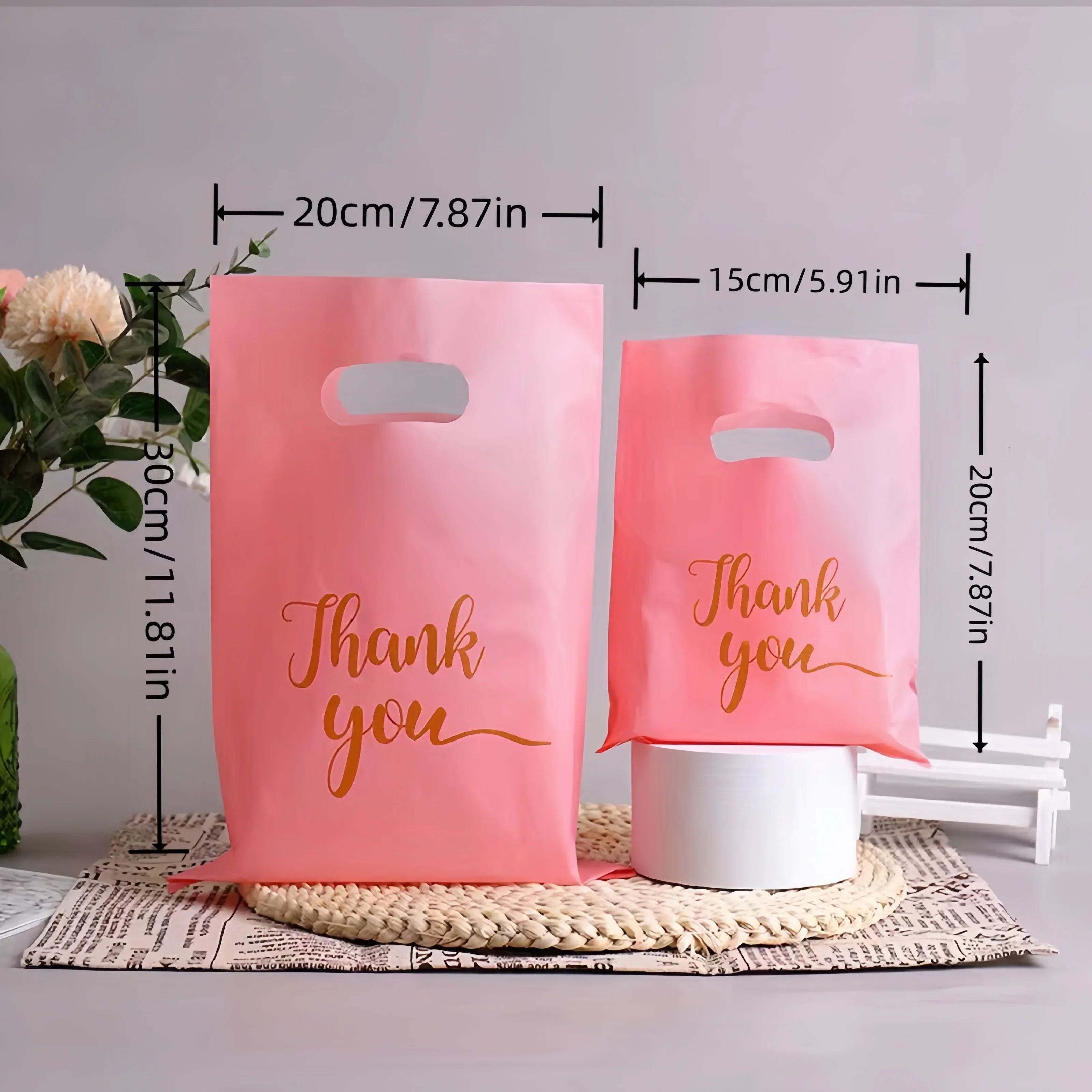 100 pcs Plastic Gift bag Christmas Halloween back to school party birthday gift thank you gift bag anniversary clothing bag
