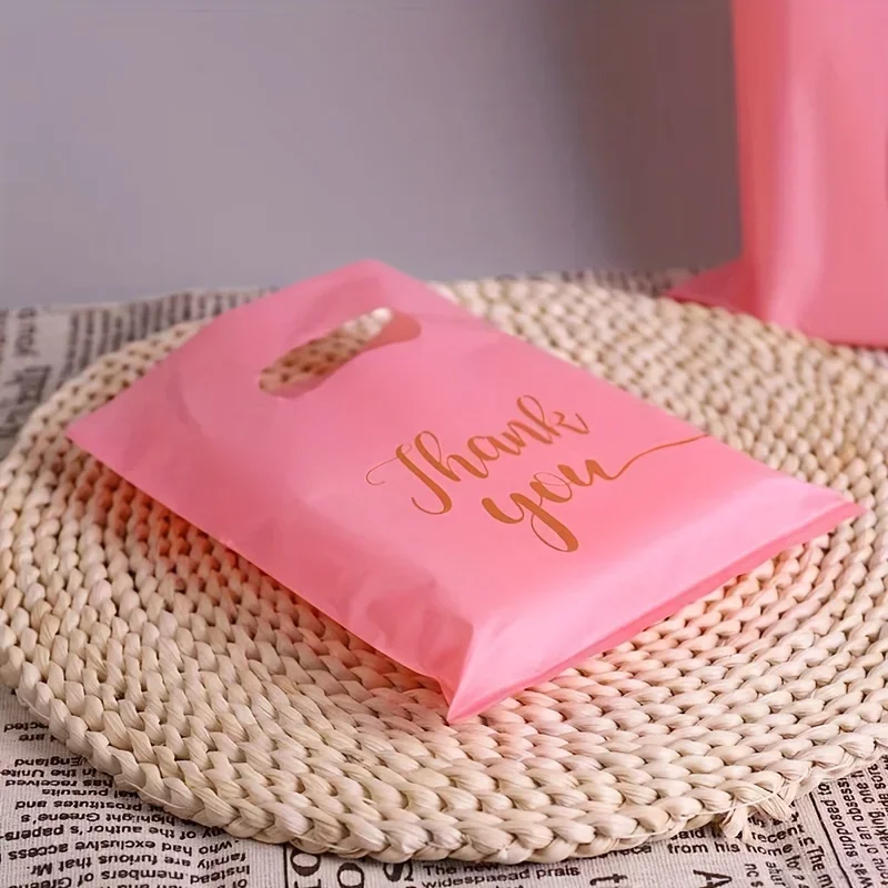 100 pcs Plastic Gift bag Christmas Halloween back to school party birthday gift thank you gift bag anniversary clothing bag