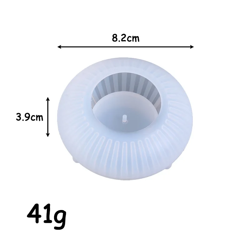 DIY Silicone Molds Striped Wax Jar Vase Tray Set Christmas Mold Simple European Style Plaster Ornament Making Mould Halloween