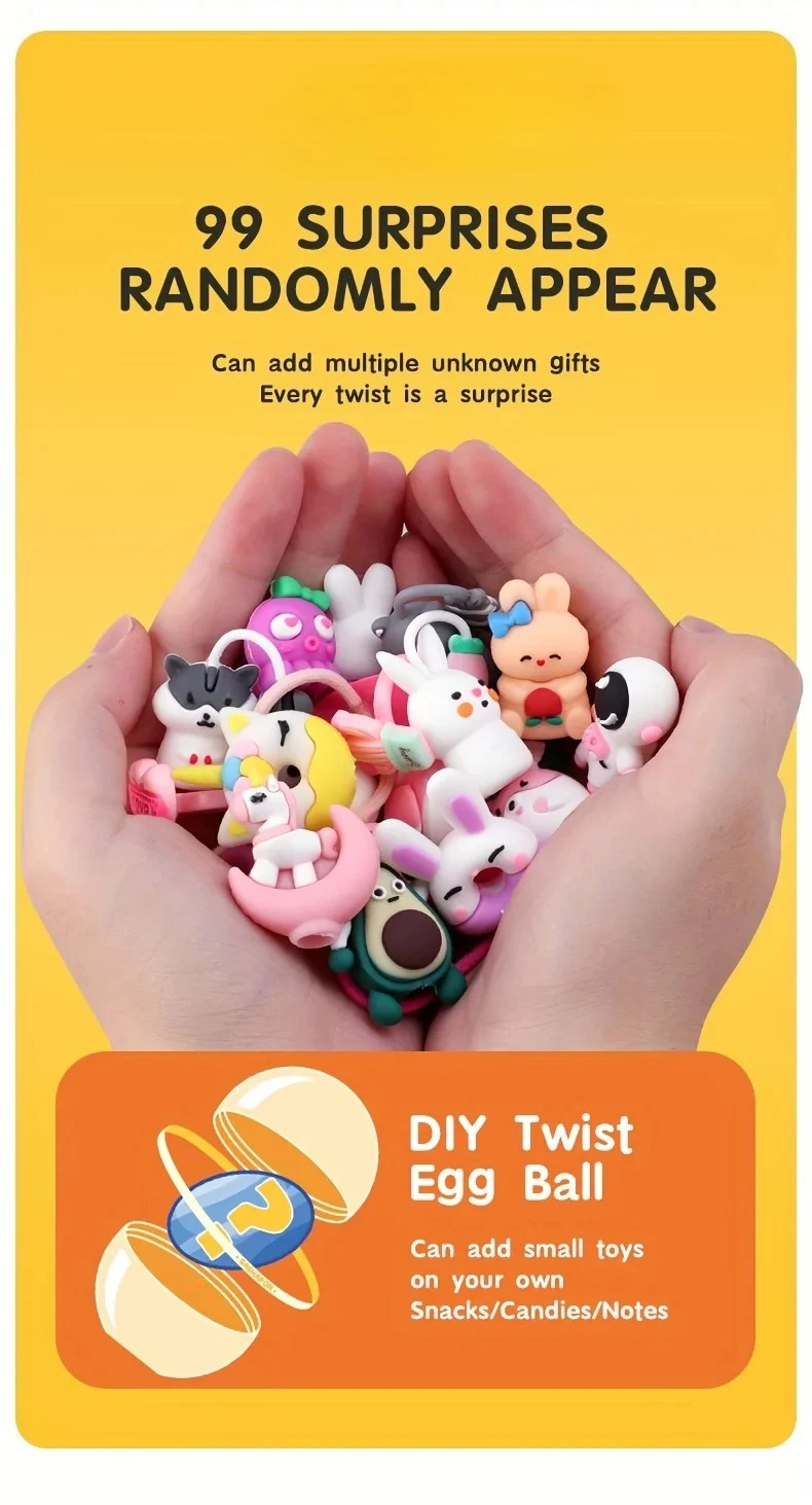 Capsule Vending Machine Toy Surprise Eggs Prize Dispenser Game Mini Doll Blind Box Christmas Gift for Boy Girl OPTIONAL Refills