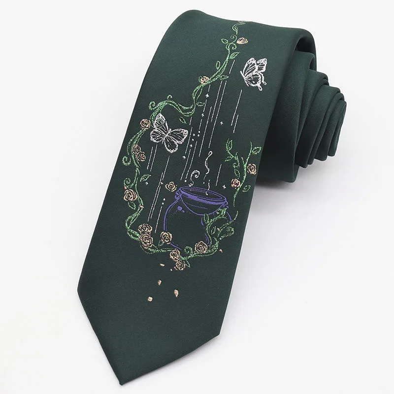 Anime Cosplay Ties Harajuku Men Women Uniform Black College Clothing Adult Student Accessories Necktie Christmas Gifts