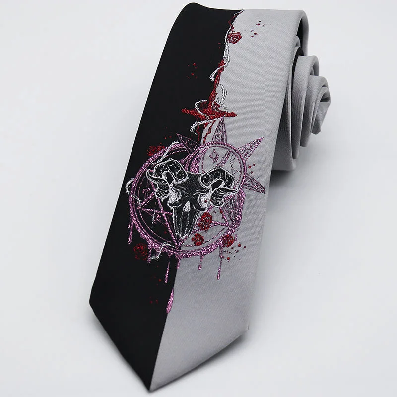 Anime Cosplay Ties Harajuku Men Women Uniform Black College Clothing Adult Student Accessories Necktie Christmas Gifts