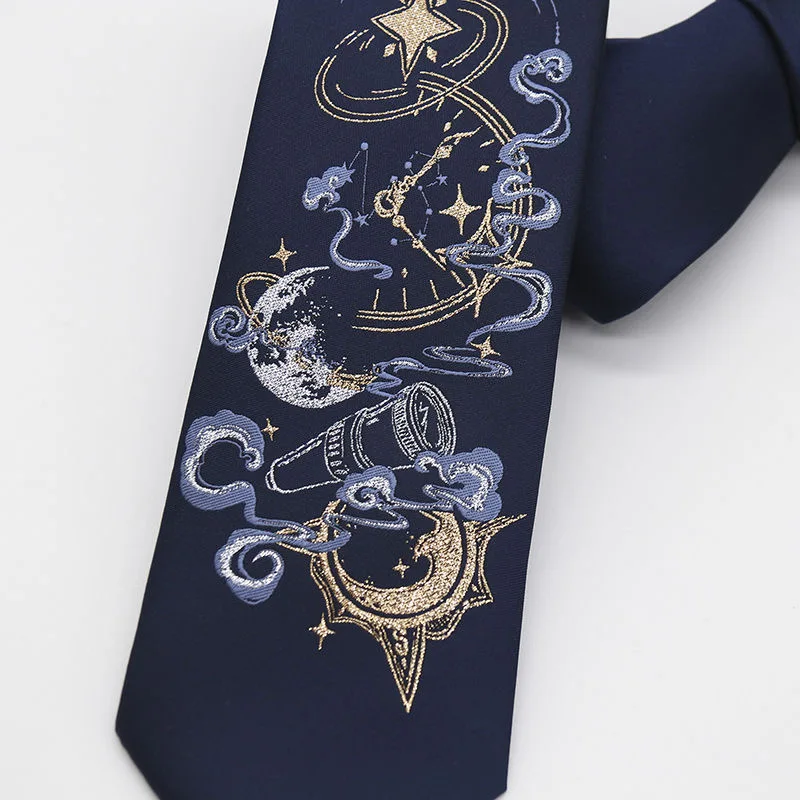 Anime Cosplay Ties Harajuku Men Women Uniform Black College Clothing Adult Student Accessories Necktie Christmas Gifts