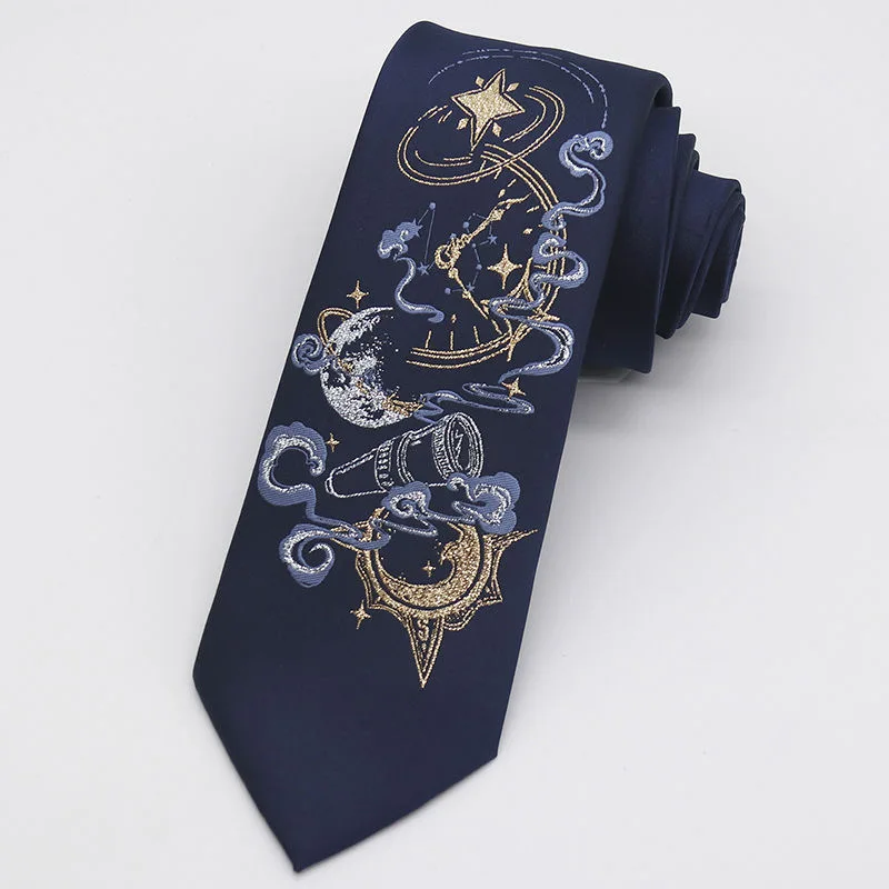 Anime Cosplay Ties Harajuku Men Women Uniform Black College Clothing Adult Student Accessories Necktie Christmas Gifts