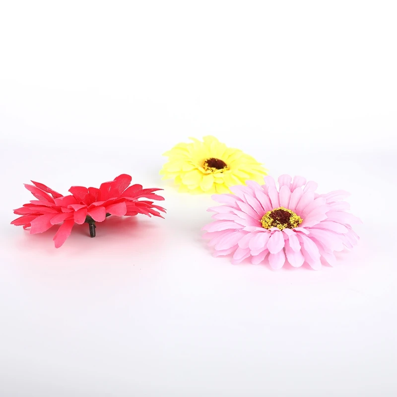 10/50 Pcs Fake Gerbera Scrapbooking Christmas Decorations for Home Accessories Wedding Decorative Flowers Wall Artificial DIY