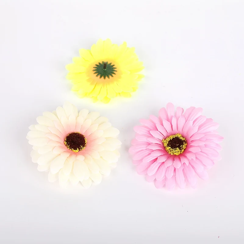 10/50 Pcs Fake Gerbera Scrapbooking Christmas Decorations for Home Accessories Wedding Decorative Flowers Wall Artificial DIY