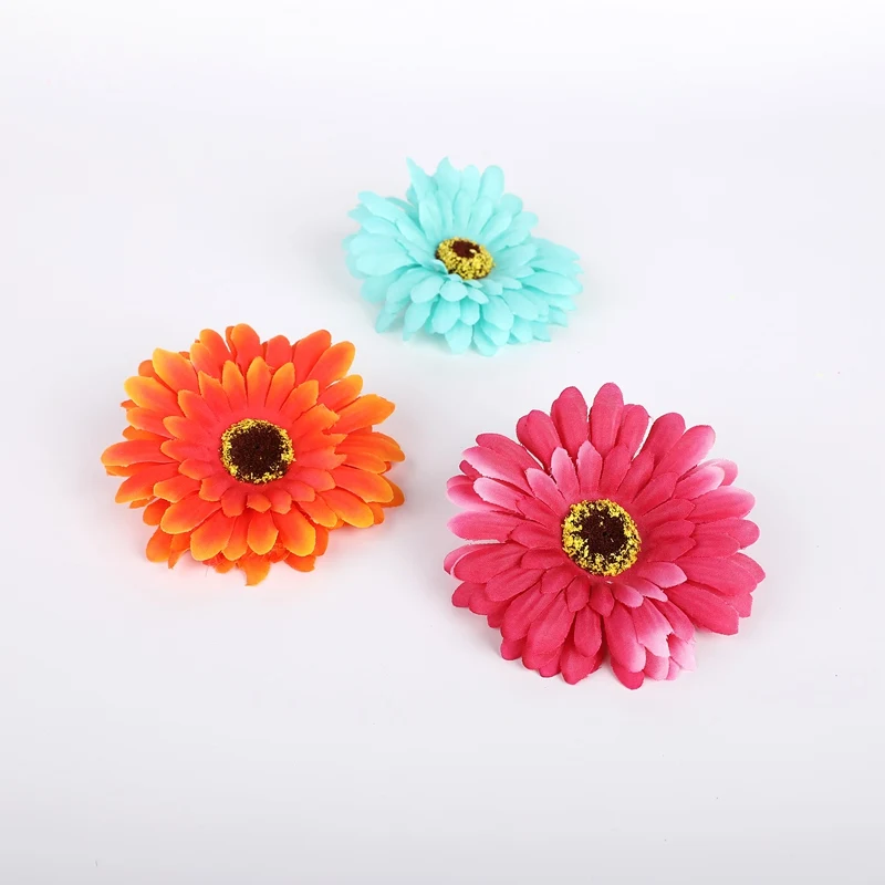 10/50 Pcs Fake Gerbera Scrapbooking Christmas Decorations for Home Accessories Wedding Decorative Flowers Wall Artificial DIY