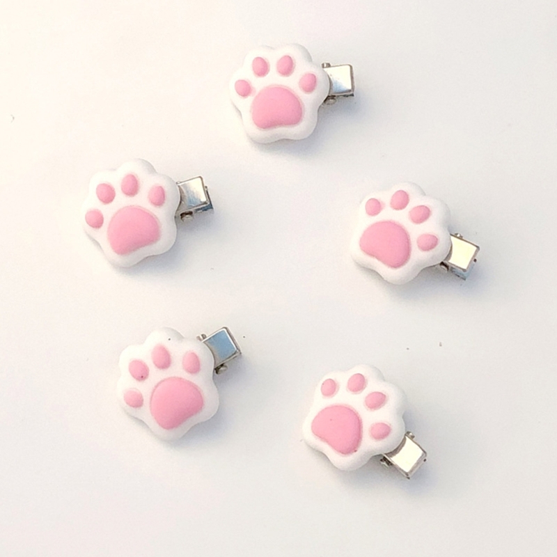 1pc/1pair Mini Cat Paw Shape Hairpin Teens Christmas Ponytail Bangs Hair Clip Dropshipping