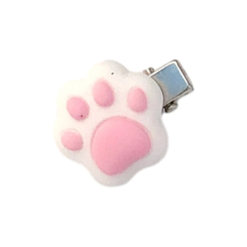 1pc/1pair Mini Cat Paw Shape Hairpin Teens Christmas Ponytail Bangs Hair Clip Dropshipping