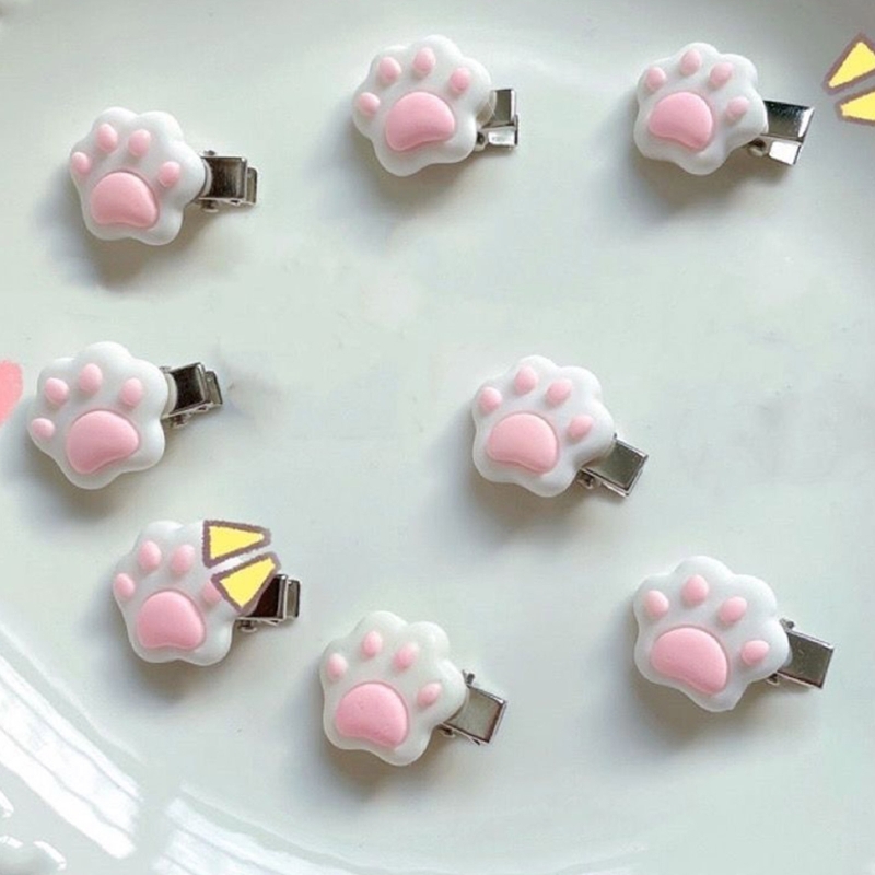 1pc/1pair Mini Cat Paw Shape Hairpin Teens Christmas Ponytail Bangs Hair Clip Dropshipping
