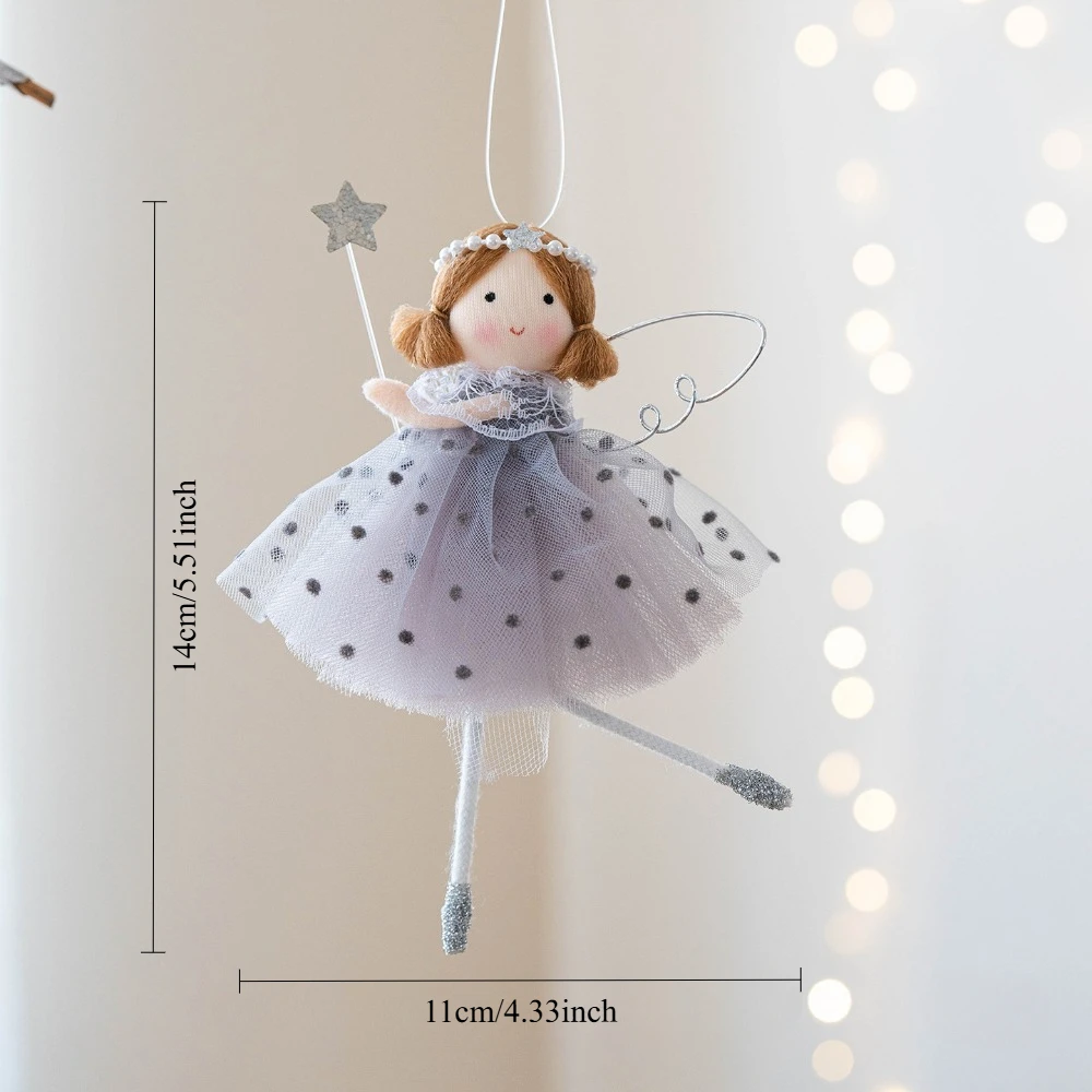 High-quality creative and heartwarming girl's cute fairy tale-style angel pendant, Christmas tree decoration pendant, home hangi
