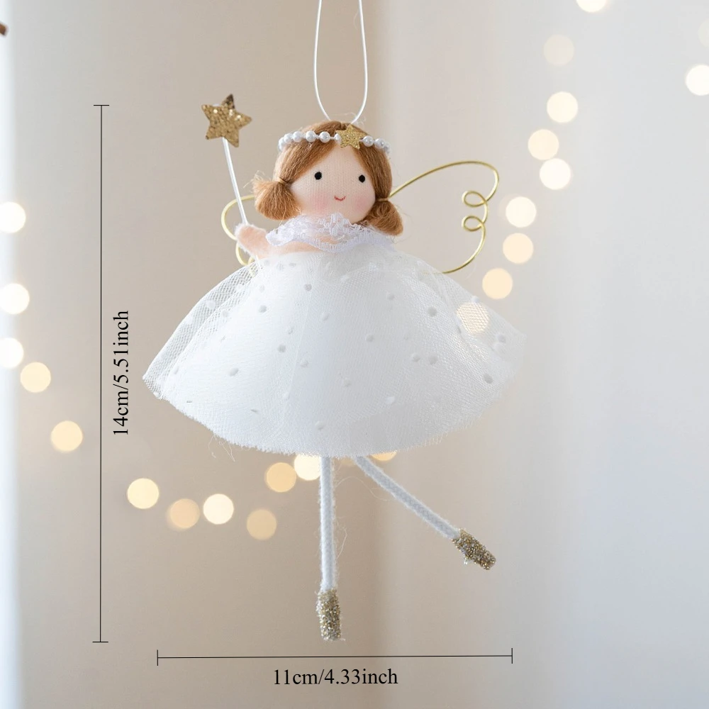 High-quality creative and heartwarming girl's cute fairy tale-style angel pendant, Christmas tree decoration pendant, home hangi