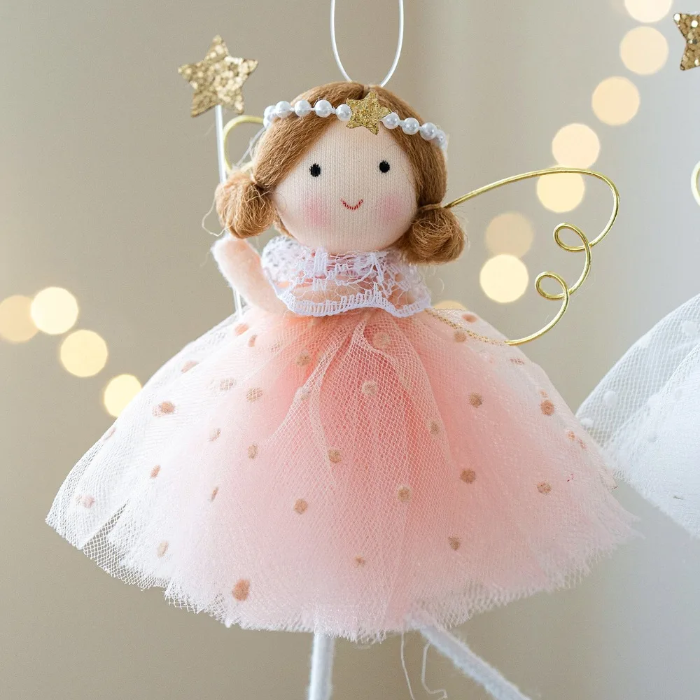 High-quality creative and heartwarming girl's cute fairy tale-style angel pendant, Christmas tree decoration pendant, home hangi