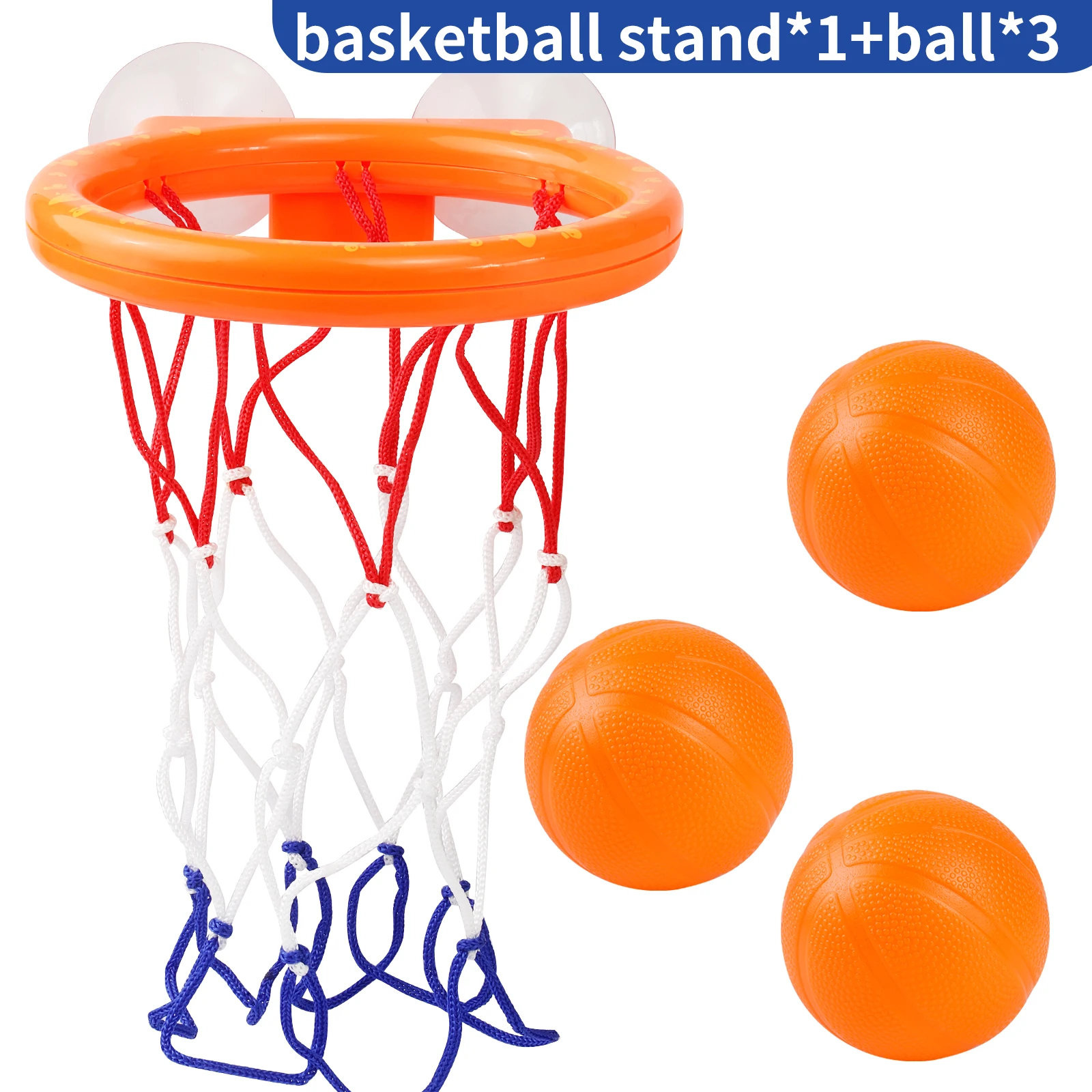 Bath Toys -mini Bathtub Basketball Hoop, Suction Cup Basketball Hoop & Balls Set, Halloween/Christmas