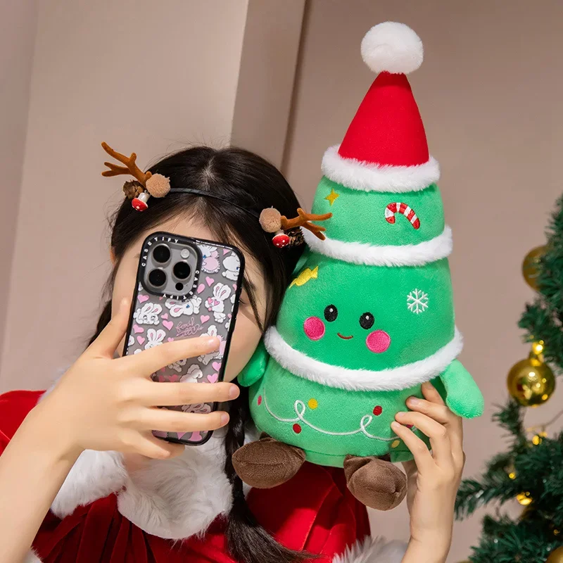 Cute Santa Claus & Elk Snowman Gingerbread Man Plush Toys Stuffed Animal Doll Christmas Gifts For Children Kids Home Decoration