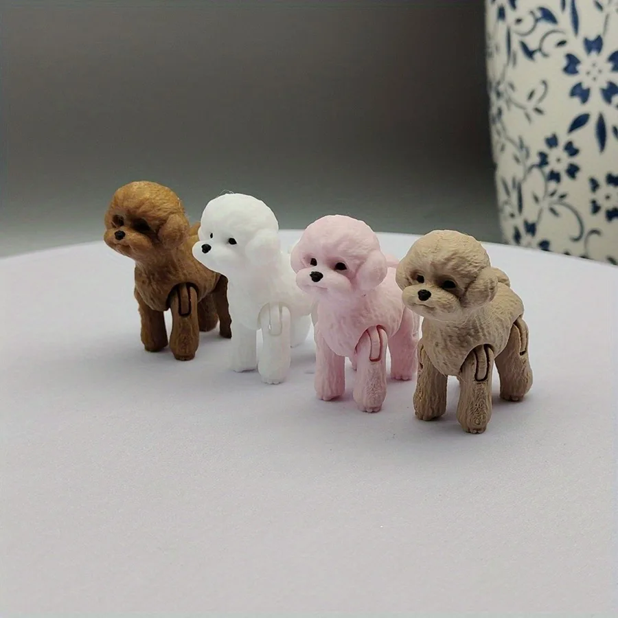 3D Printed Poodle Statue, Plastic Dog Decoration for Events, Holiday Home Kitchen Decoration, Christmas and Halloween