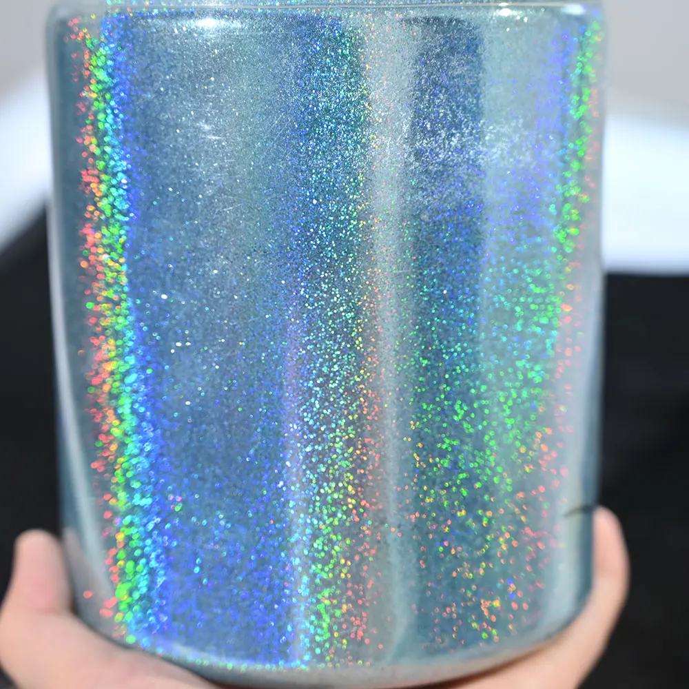 0.2mm Christmas Laser Chrome Red Glitter Powder 10G Ultra Fine Holographic Nail Pigment for Nail Gel Polish Reflective Pigment