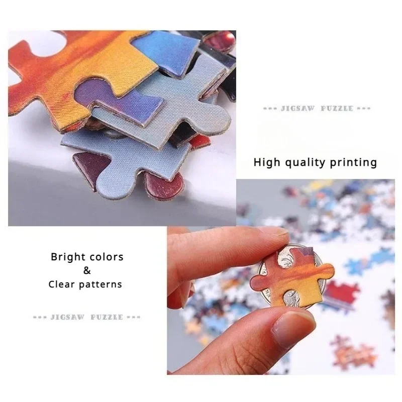 75*50cm Adult 1000pcs Paper Jigsaw Puzzle Pirate Ship Paintings Stress Reducing Difficulty Kids Educational Toys Christmas Gift