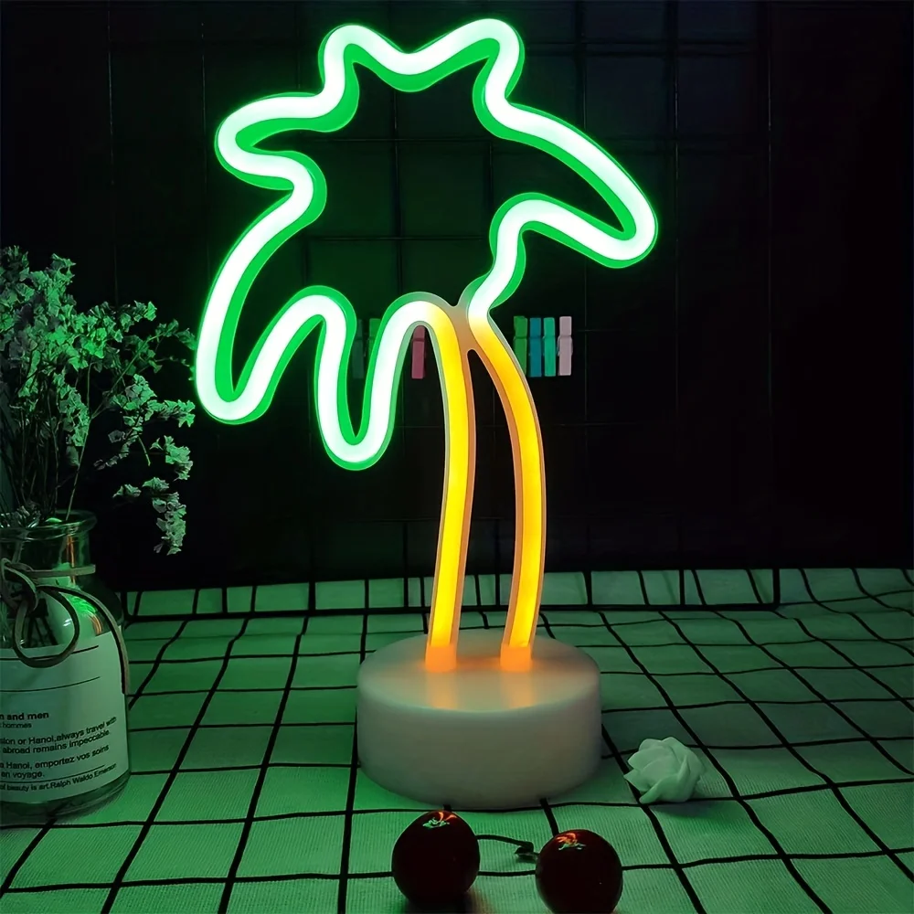 Vibrant neon lights, battery/USB power supply, bedroom, birthday, wedding, Christmas party decoration, gifts for boys and girls