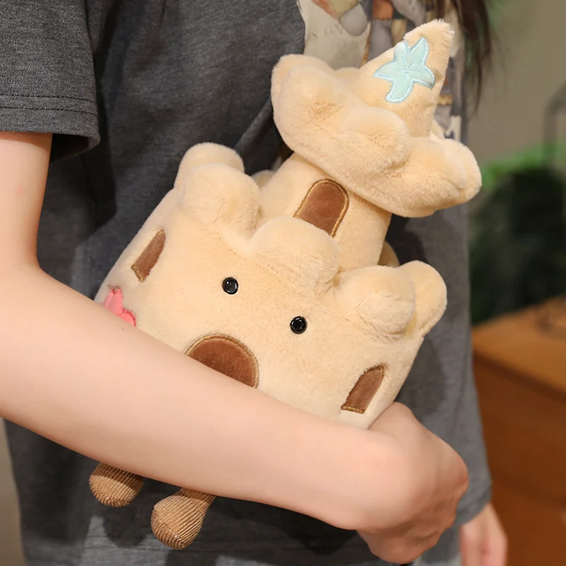 High Quality Brown Fortress Lighthouse Plush Dolls Office Decor Soft Baby Comfort Dolls Birthday Christmas Gifts For Kids